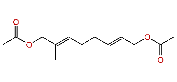 2,6-Dimethyl-(E,E)-2,6-octadien-1,8-diol diacetate